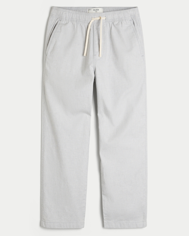 Men's Linen-Blend Loose Pull-On Pants | Men's Sale