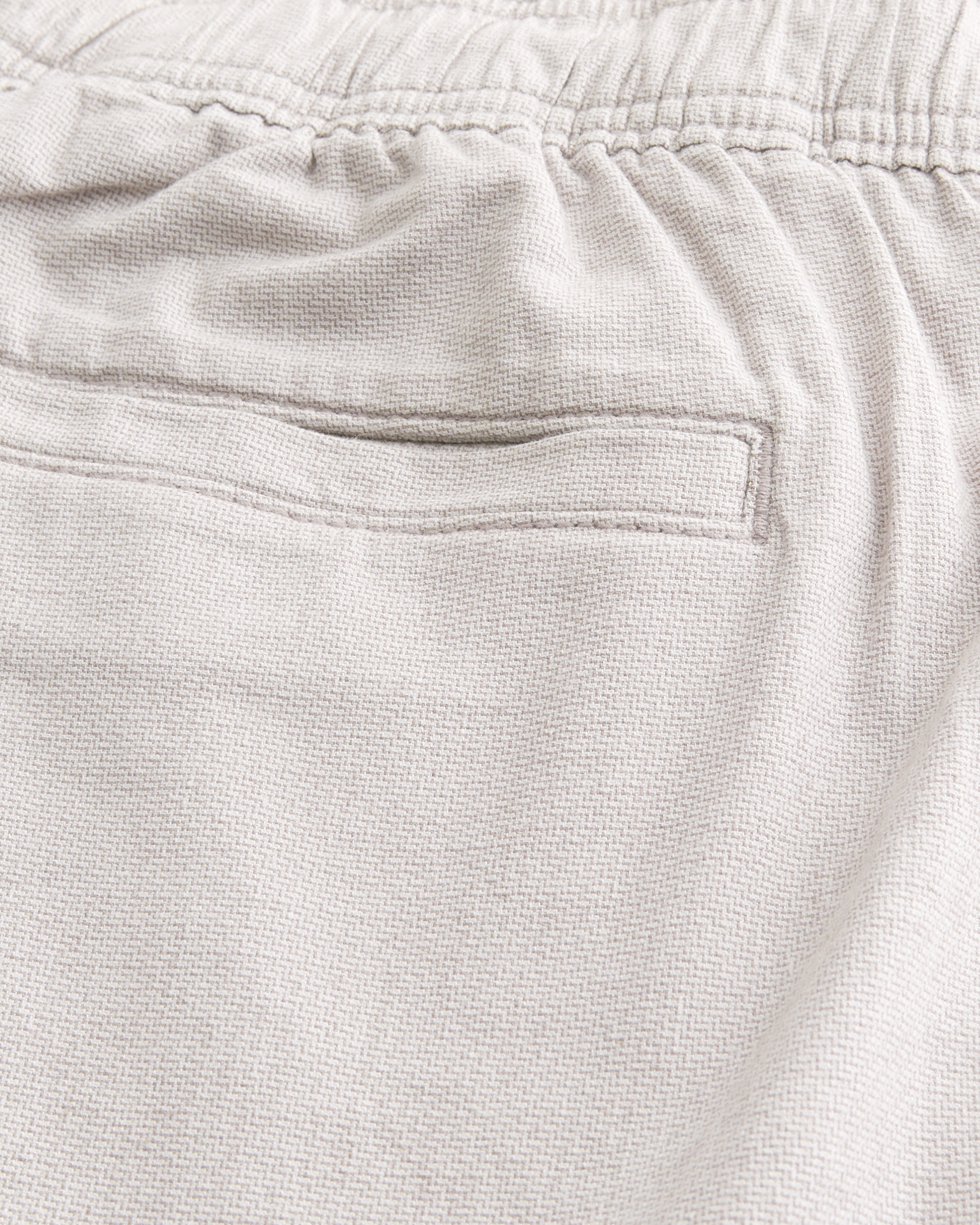 Linen-Blend Loose Pull-On Pants
