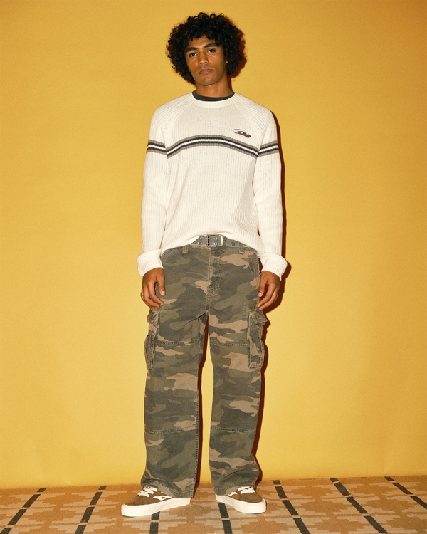 Camo Super Baggy Cargo Pants, Camo view 1
