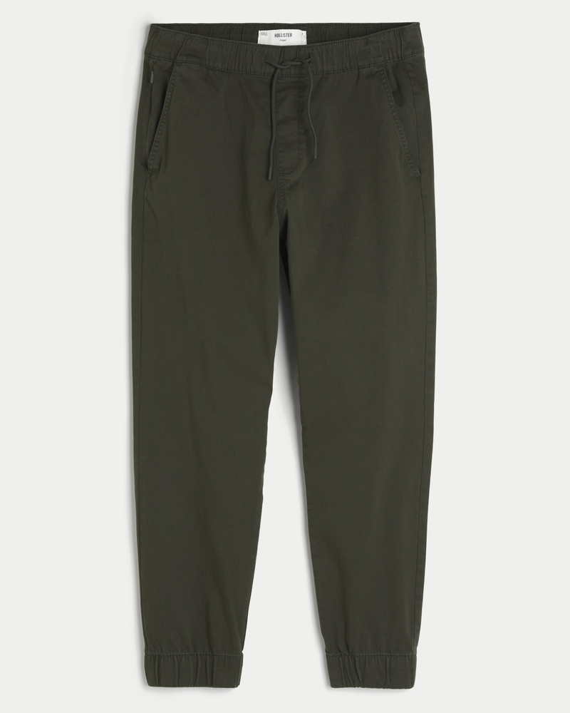 Hollister twill joggers on sale