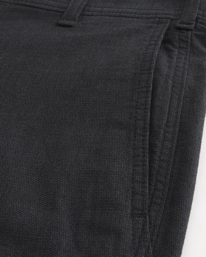Linen-Blend Flex Waist Baggy Pants