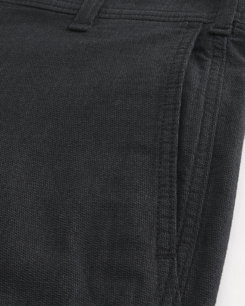 Linen-Blend Flex Waist Baggy Pants