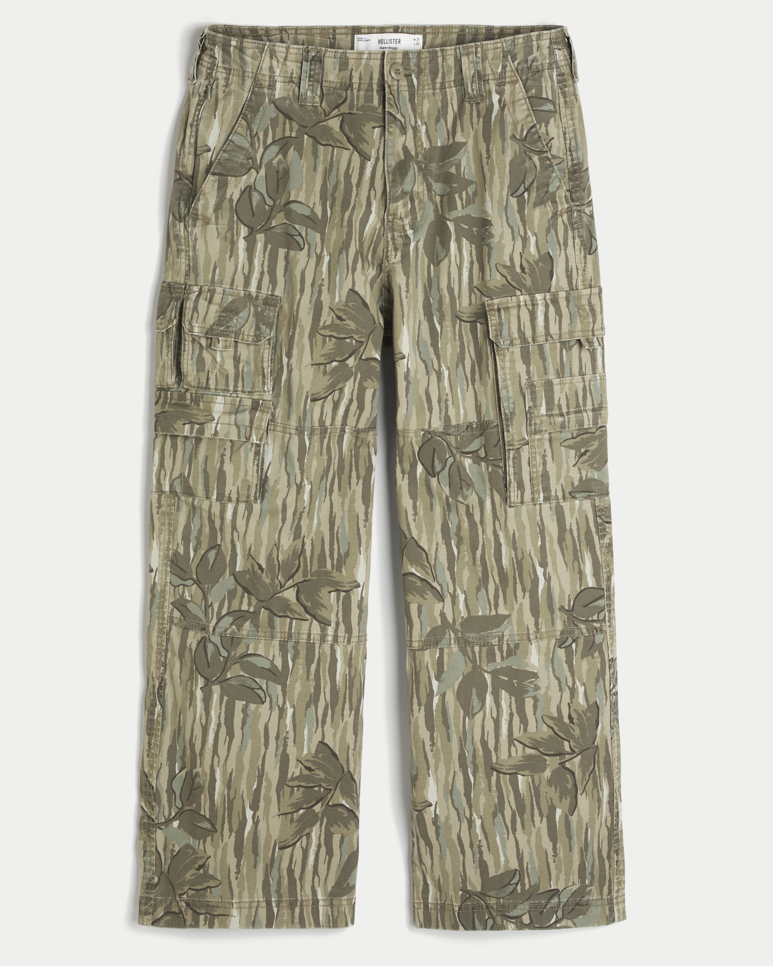 Men's Super Baggy Camo Cargo Pants | Men's Bottoms
