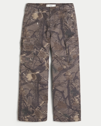 Men's Super Baggy Camo Cargo Pants | Men's Bottoms | HollisterCo.com