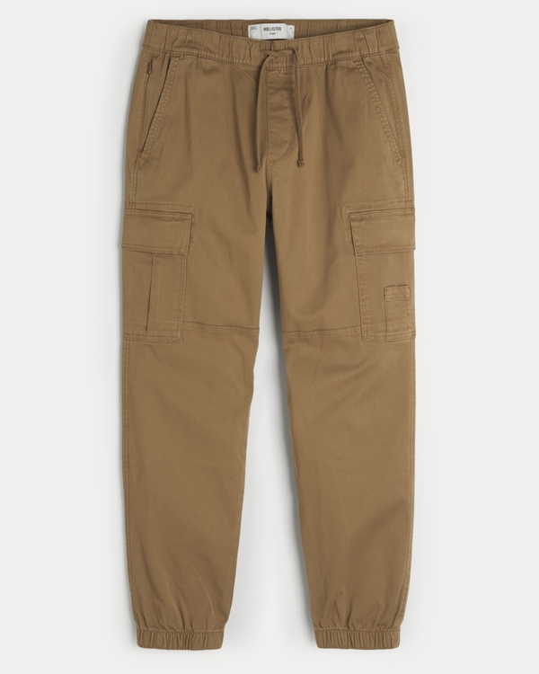 Relaxed Cargo Joggers, Birch view 1
