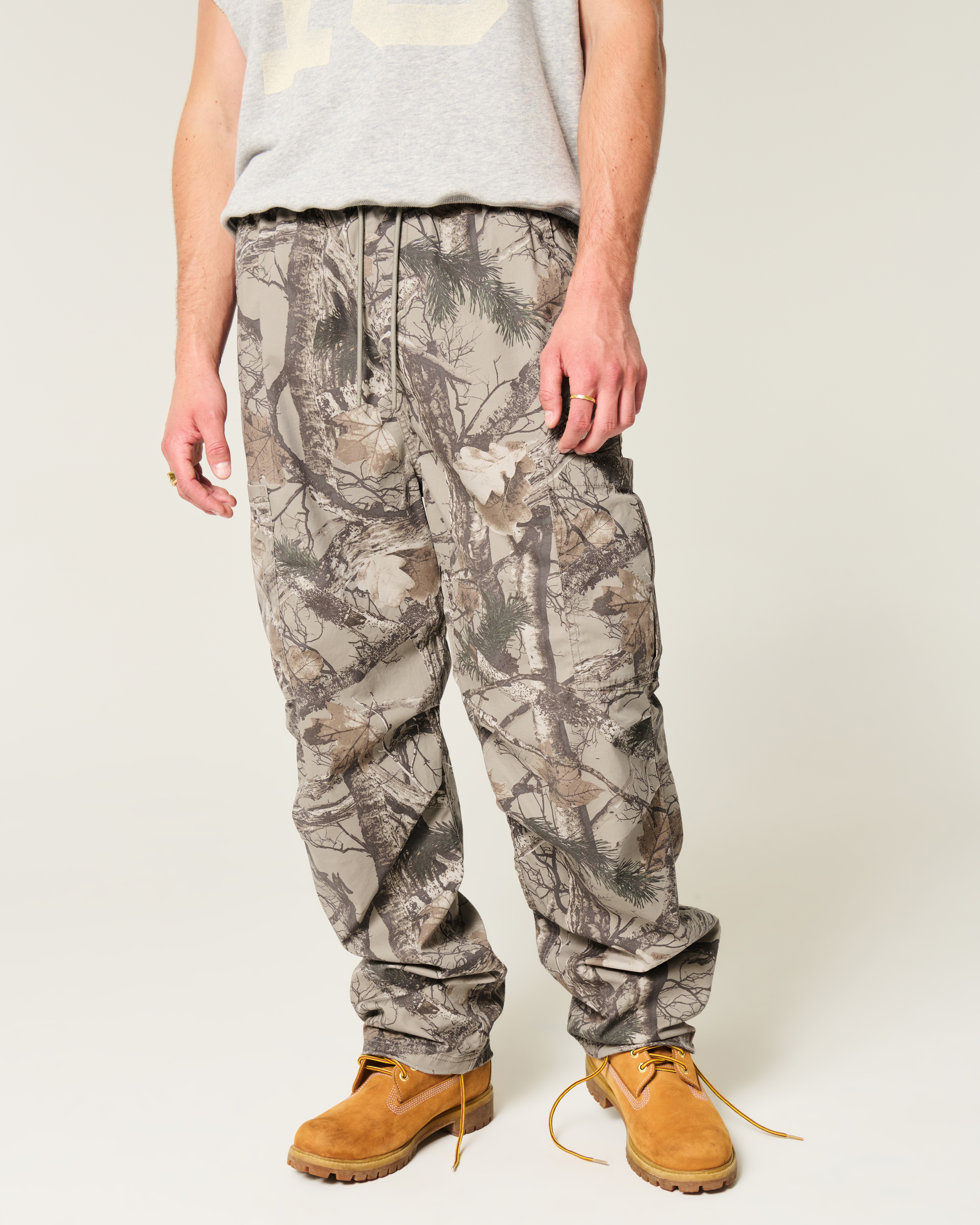Baggy Pull-On Camo Utility Pants