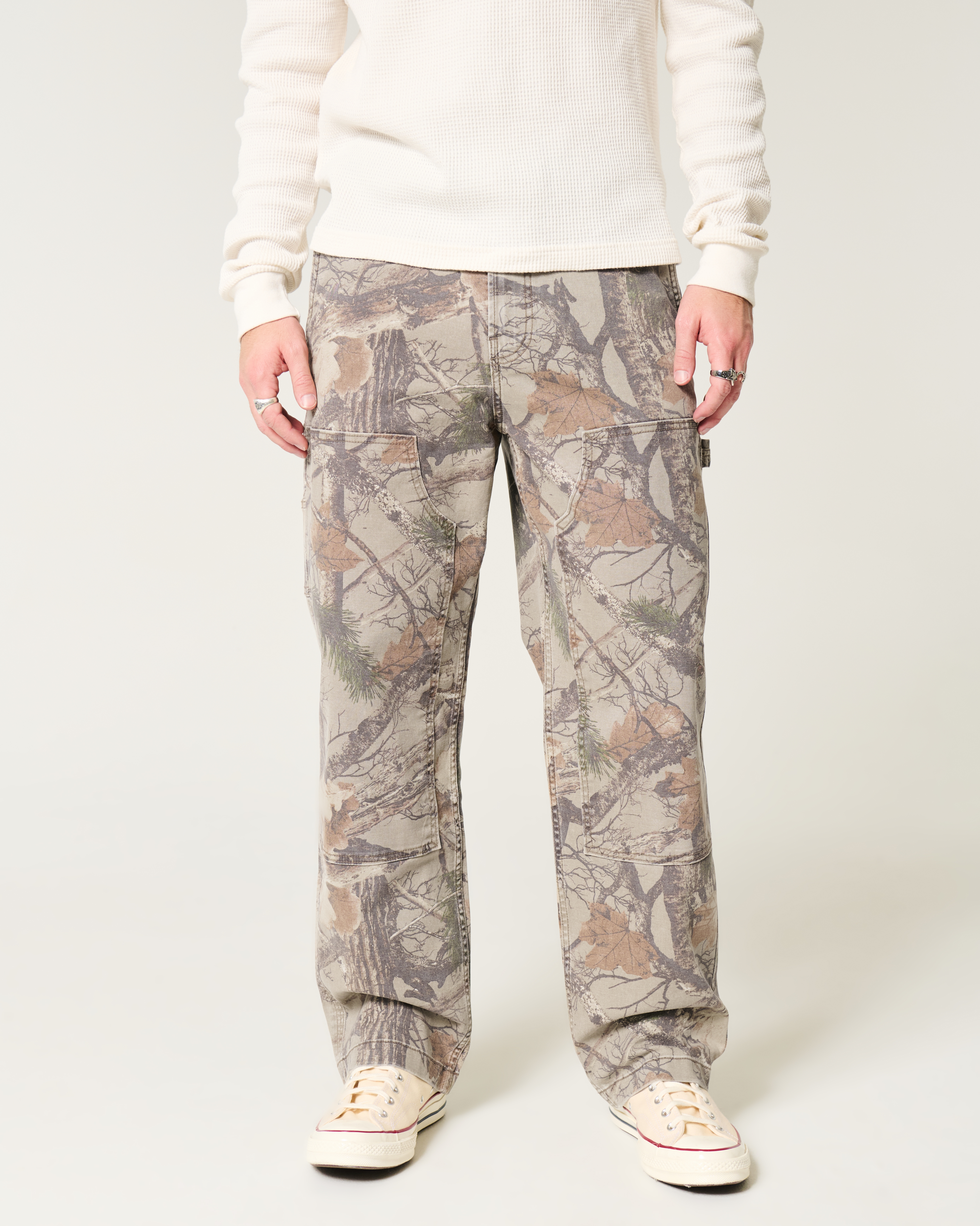 Camo Baggy Carpenter Pants