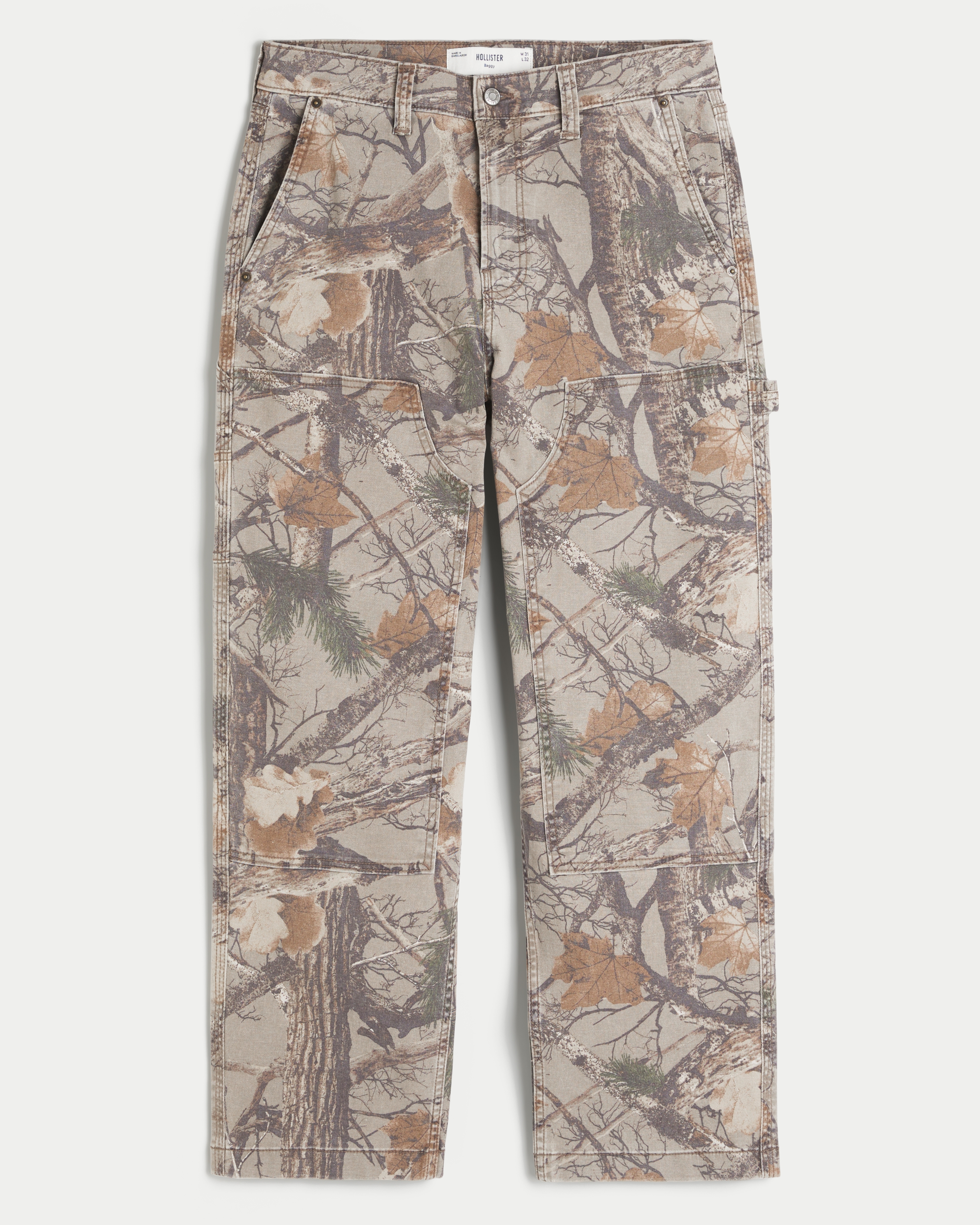 Camo Baggy Carpenter Pants