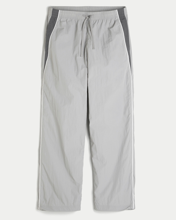 Baggy Track Pants, Light Gray view 1