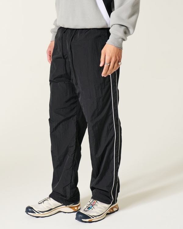Baggy Track Pants, Black view 2