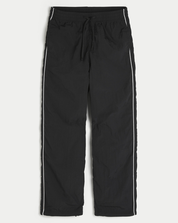 Baggy Track Pants, Black view 1
