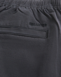 Loose Linen-Blend Pull-On Pants