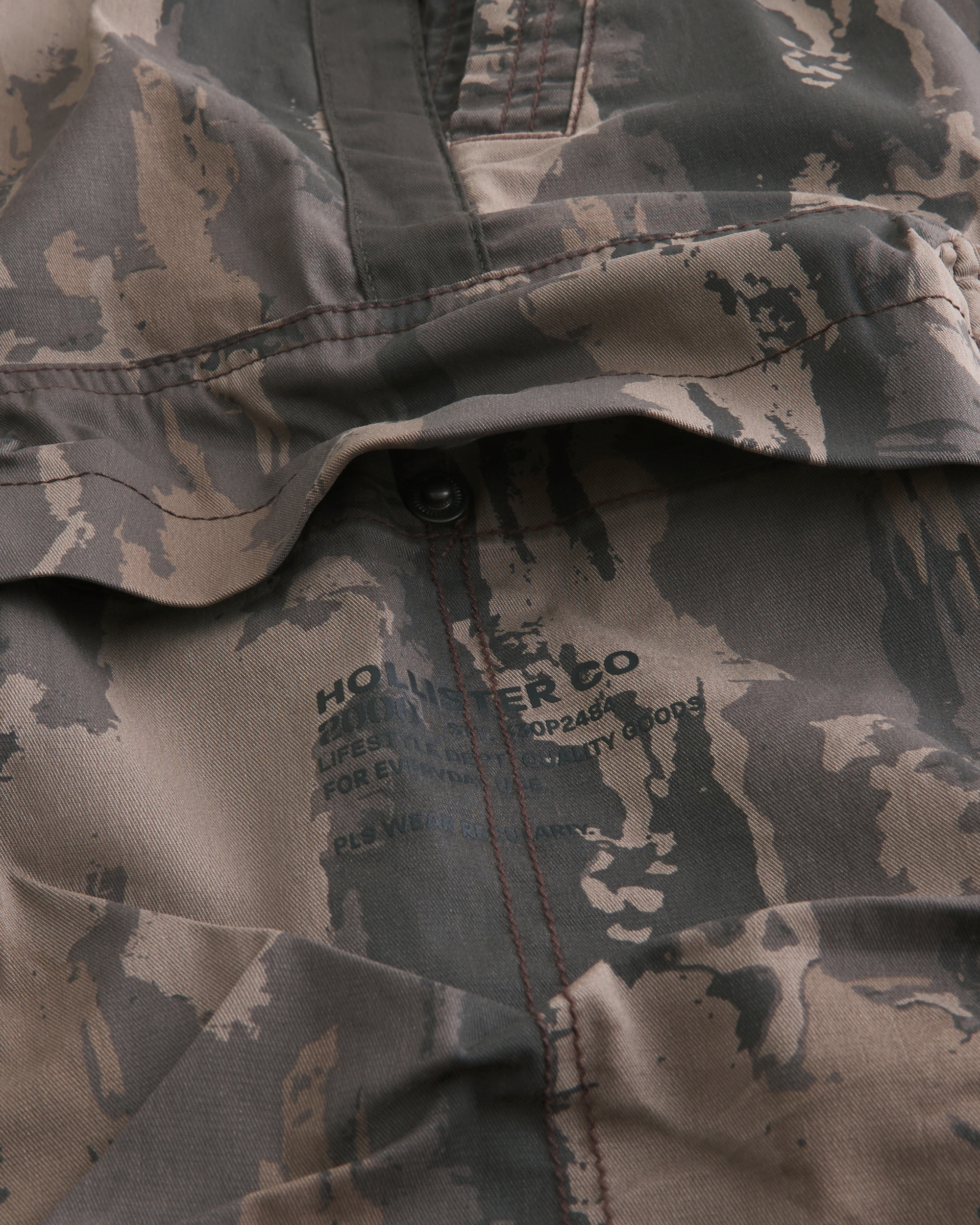 Camo Baggy Cargo Track Pants