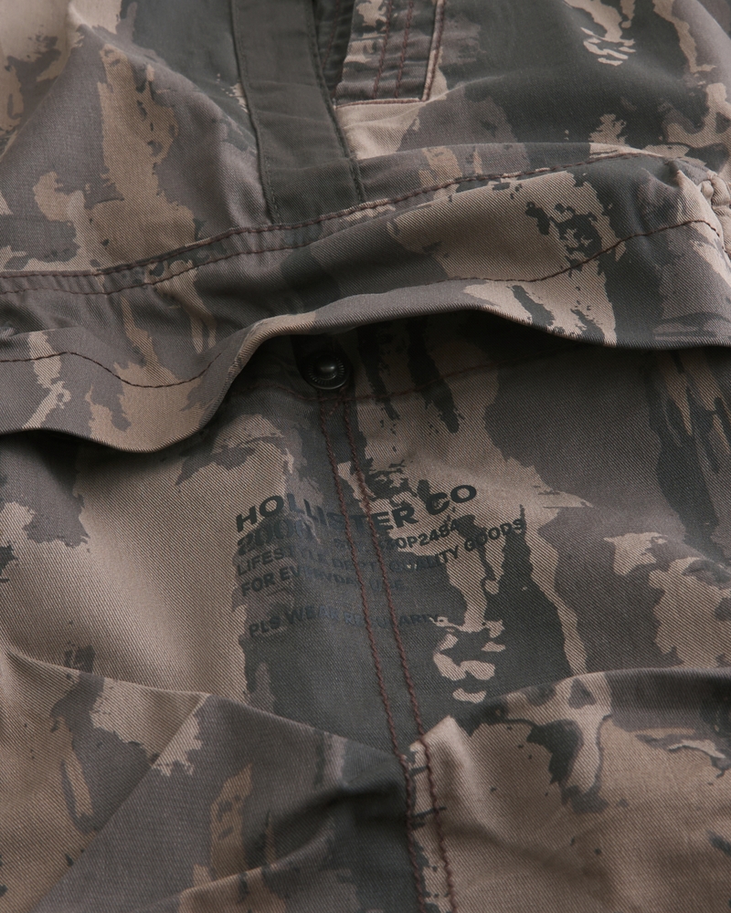 Camo Baggy Cargo Track Pants
