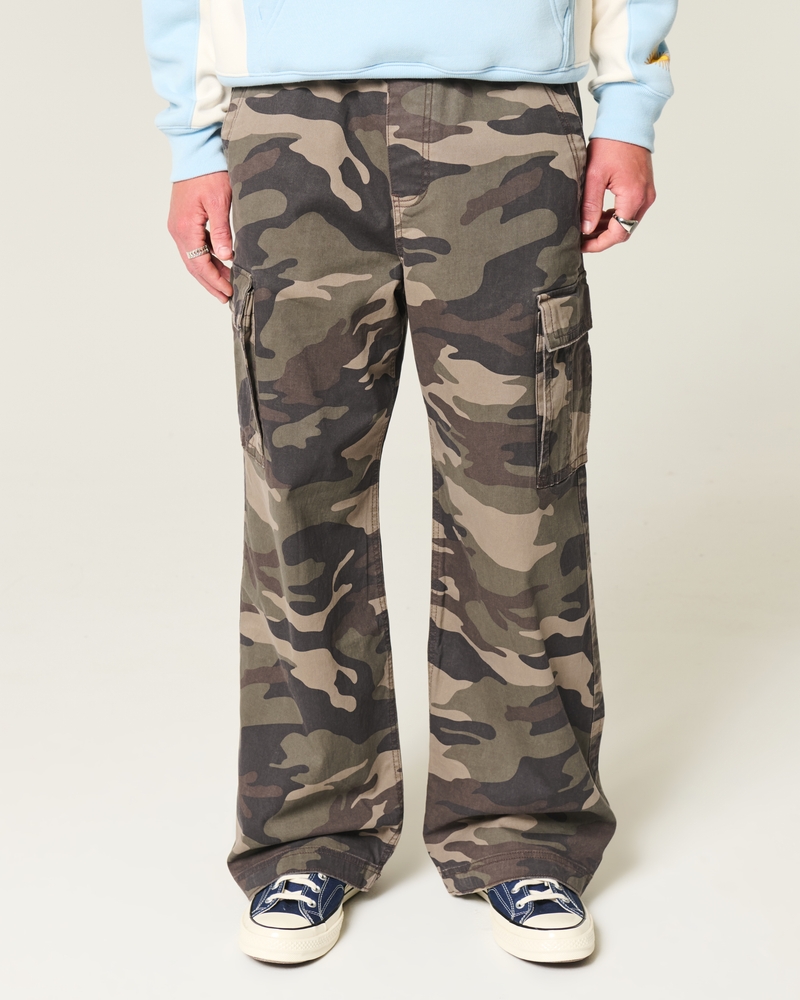 Camo Super Baggy Pull-On Cargo Pants