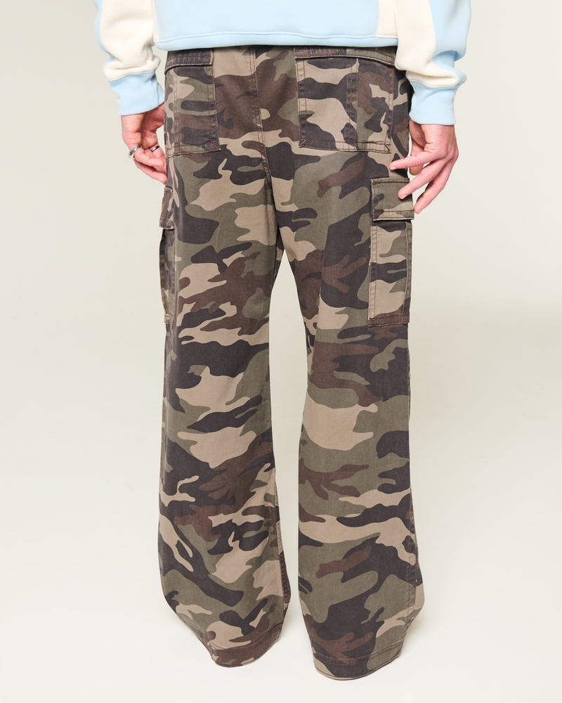 Camo Super Baggy Pull-On Cargo Pants