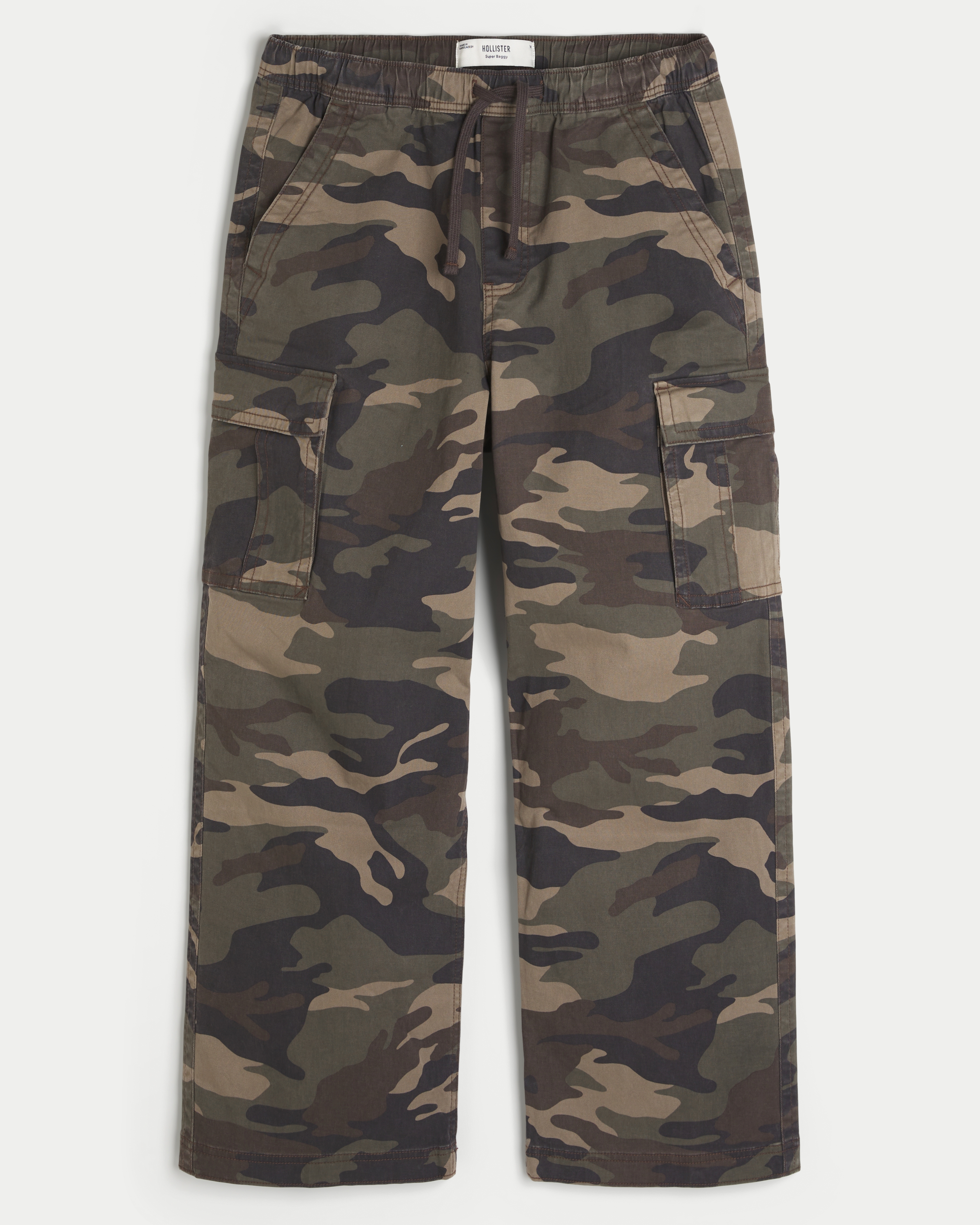 Camo Super Baggy Pull-On Cargo Pants