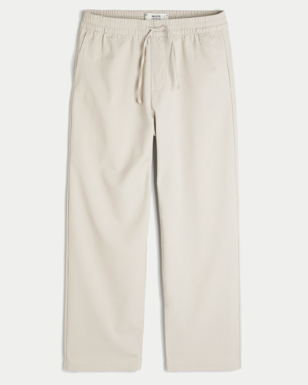 Baggy Pull-On Pants, Cream view 1