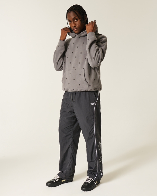 Baggy Track Pants, Black view 1