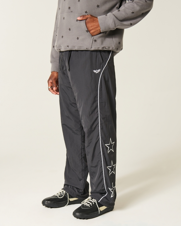 Baggy Track Pants, Black view 2