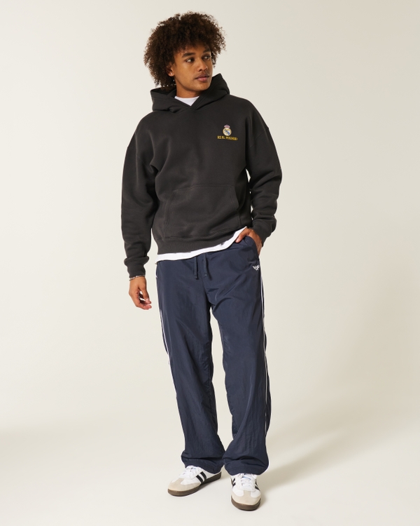 Baggy Track Pants, Navy view 1
