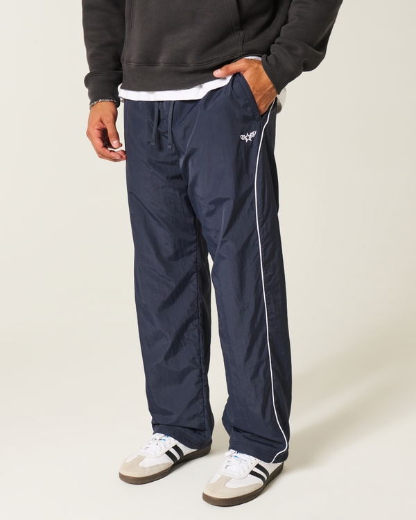 Baggy Track Pants, Navy view 2