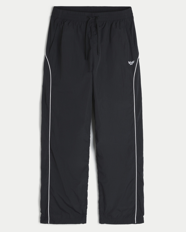 Baggy Track Pants, Black view 1