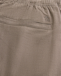 Linen-Blend Loose Pull-On Pants
