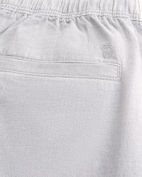 Linen-Blend Loose Pull-On Pants