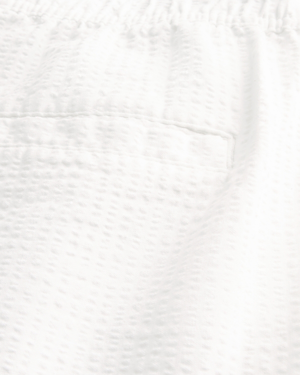 Seersucker Loose Pull-On Pants