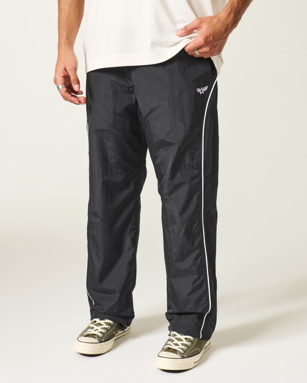 Baggy Track Pants, Black view 2