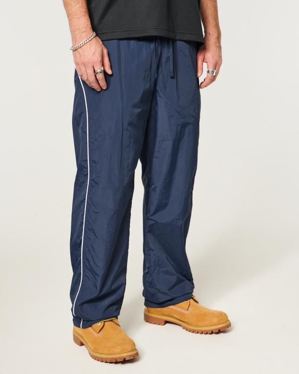 Baggy Track Pants, Navy view 2