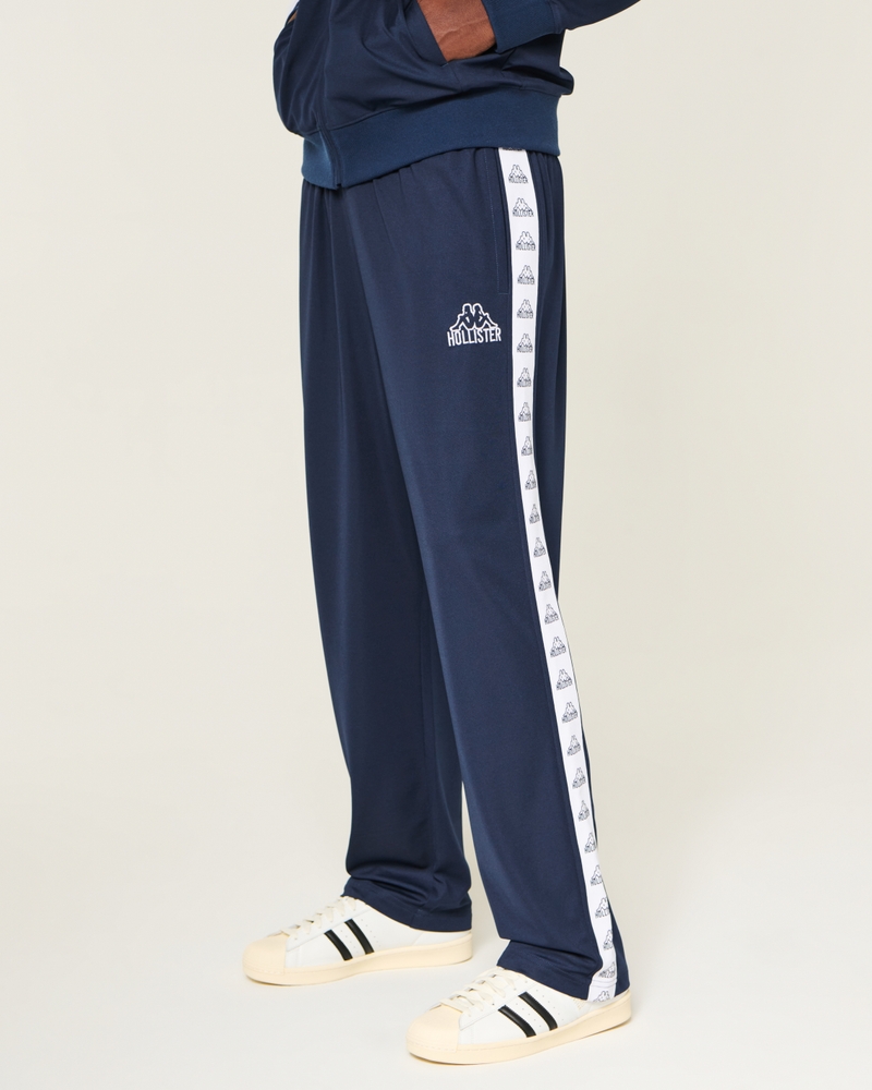 メンズ Hollister + Kappa ロゴ入りバギーサッカーパンツ | メンズ