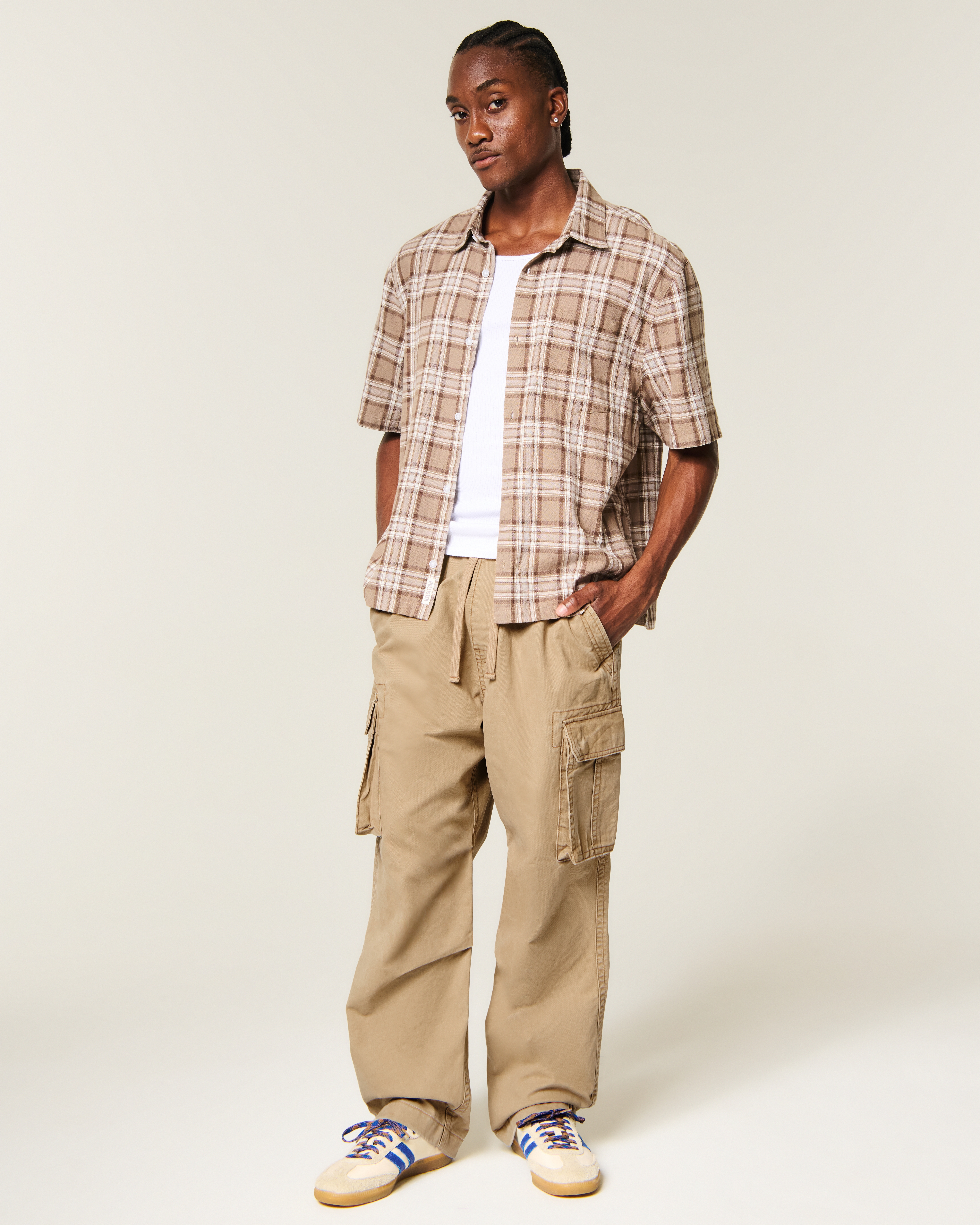 Baggy Pull-On Cargo Pants