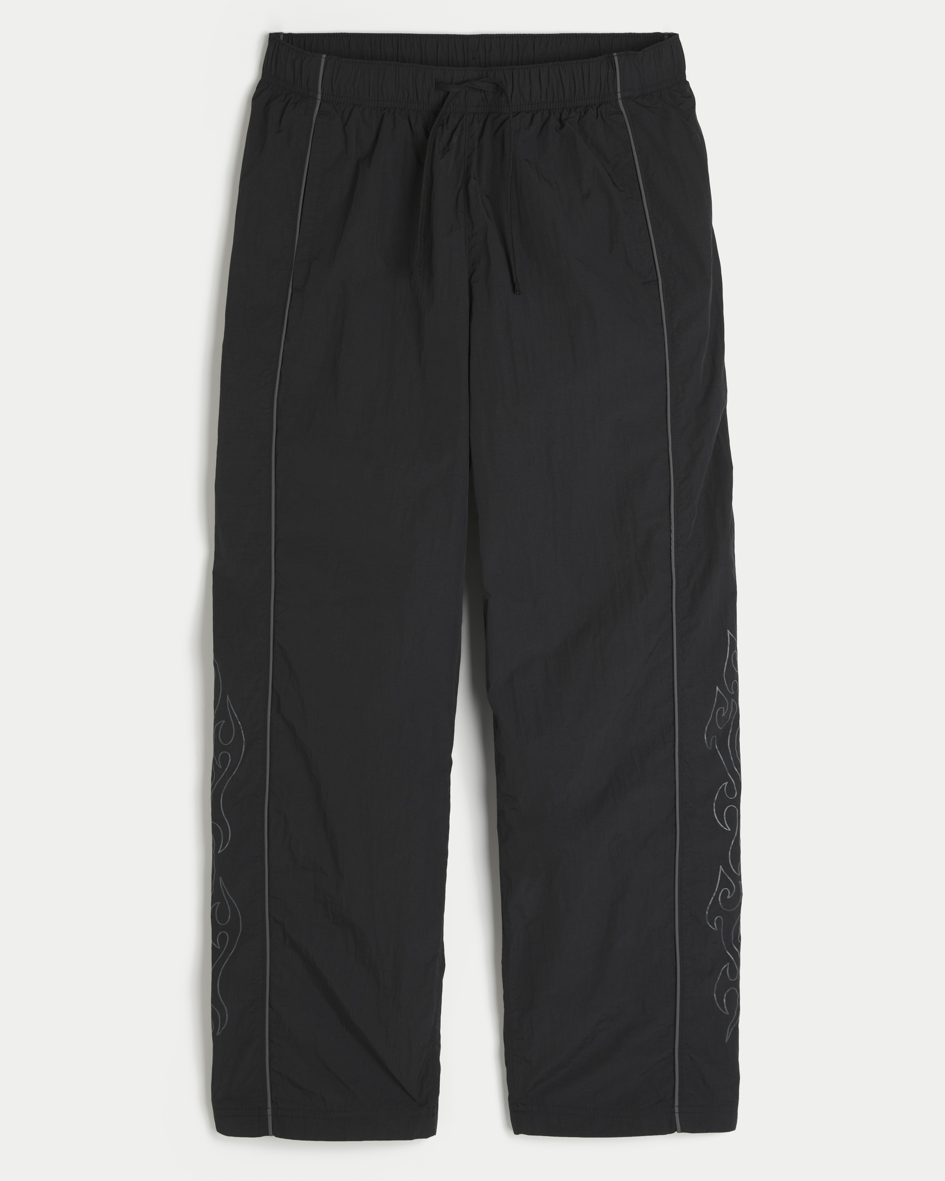 Baggy Flame Graphic Track Pants