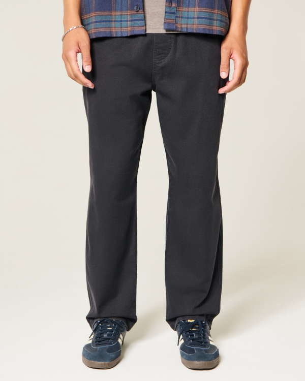 Loose Pull-On Pants, Charcoal view 2