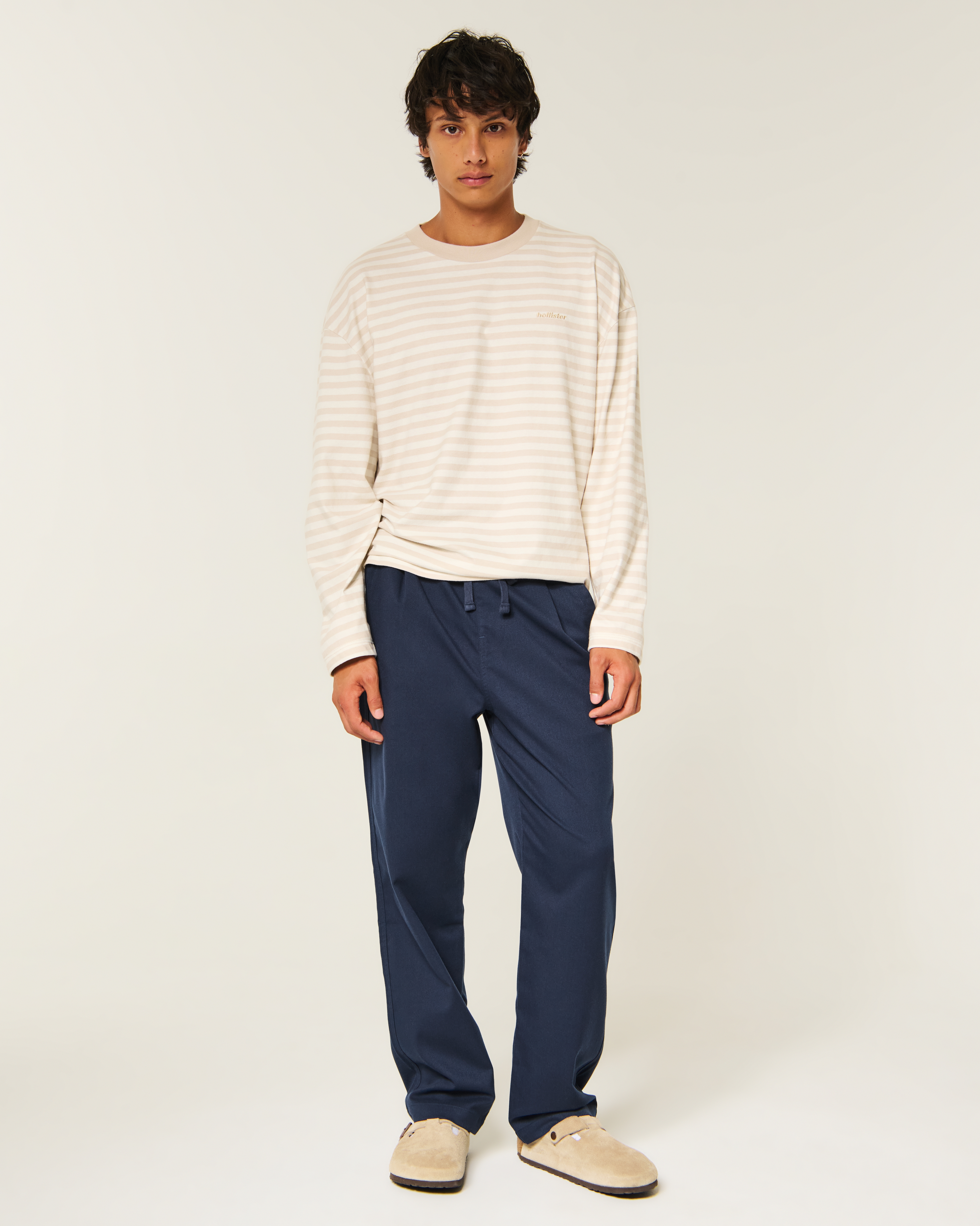 Loose Pull-On Pants