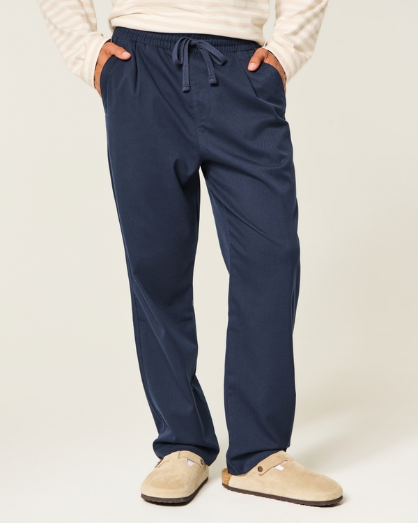 Loose Pull-On Pants, Navy view 2