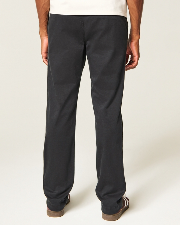 【新品】<N.ハリ>SLIM STRAIGHT SLACKS 38 BLK Men's Slim Straight Chino Pants | Men's New Arrivals | HollisterCo.com