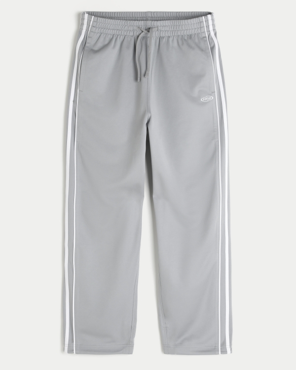 Knit Baggy Track Pants, Dark Gray view 1