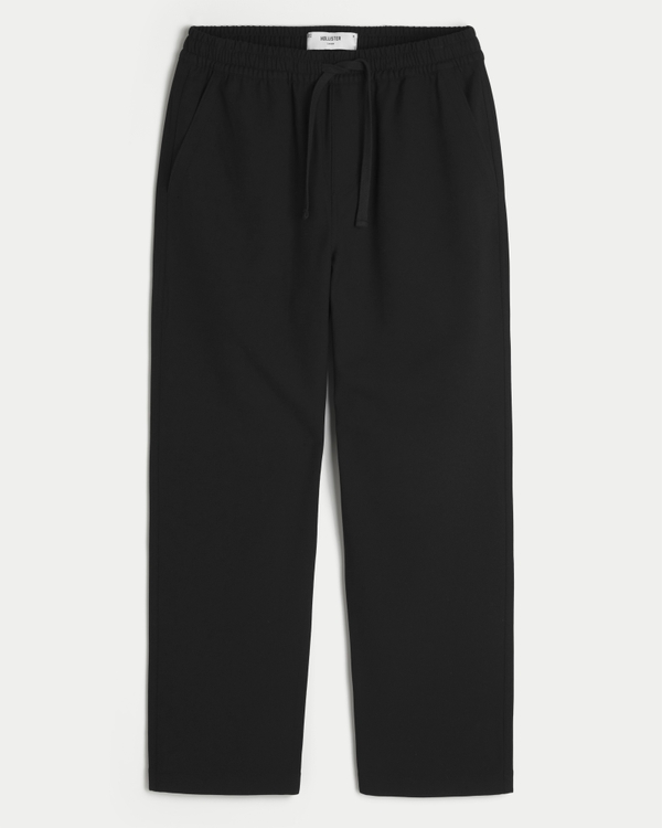 Loose Pull-On Pants, Black view 1