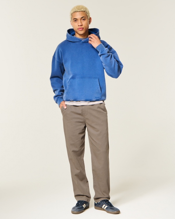 Loose Pull-On Pants, Brown view 1