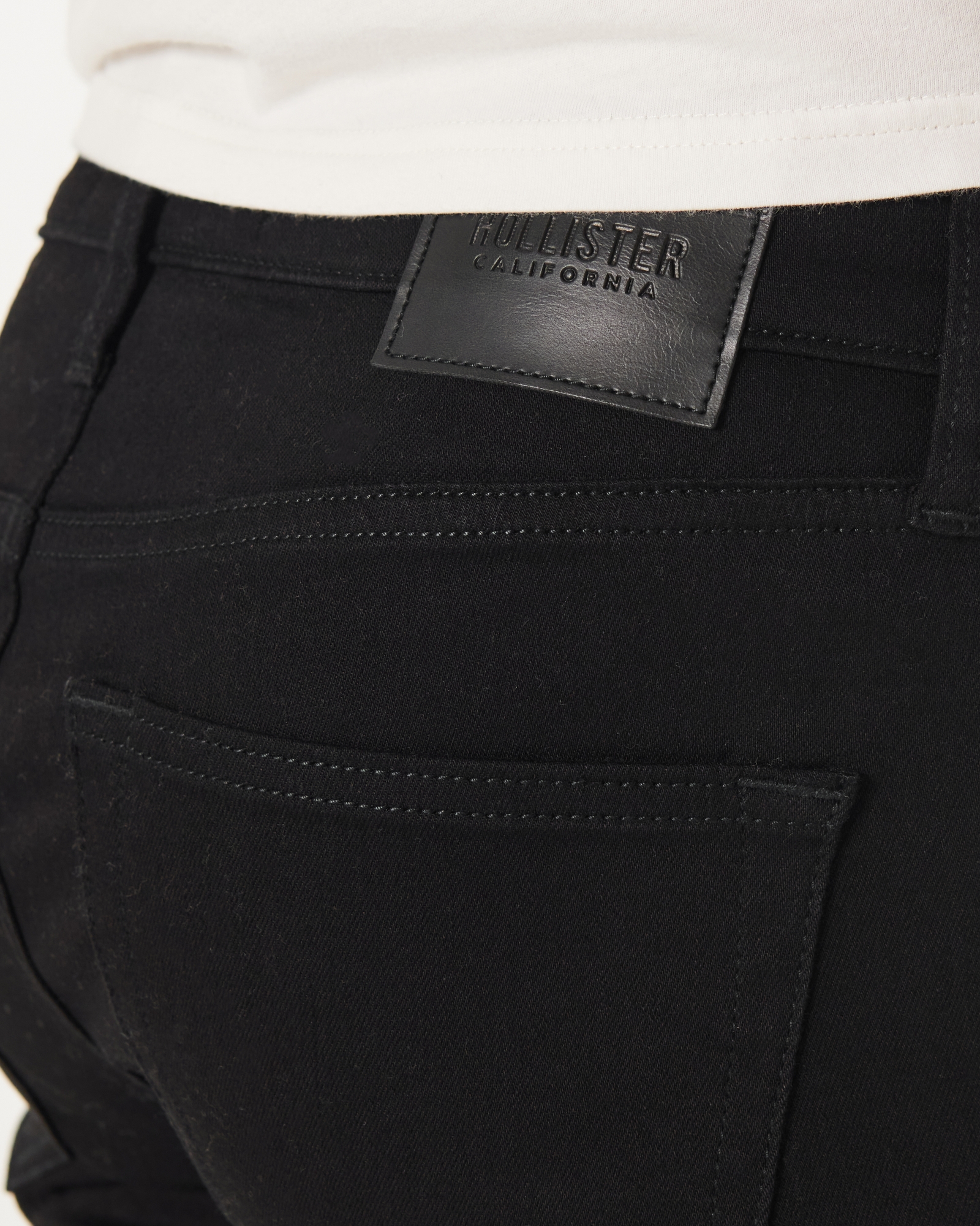 Hollister Jeans Coupe Slim Homme De Couleur Noir 1825818-noir00 - Modz