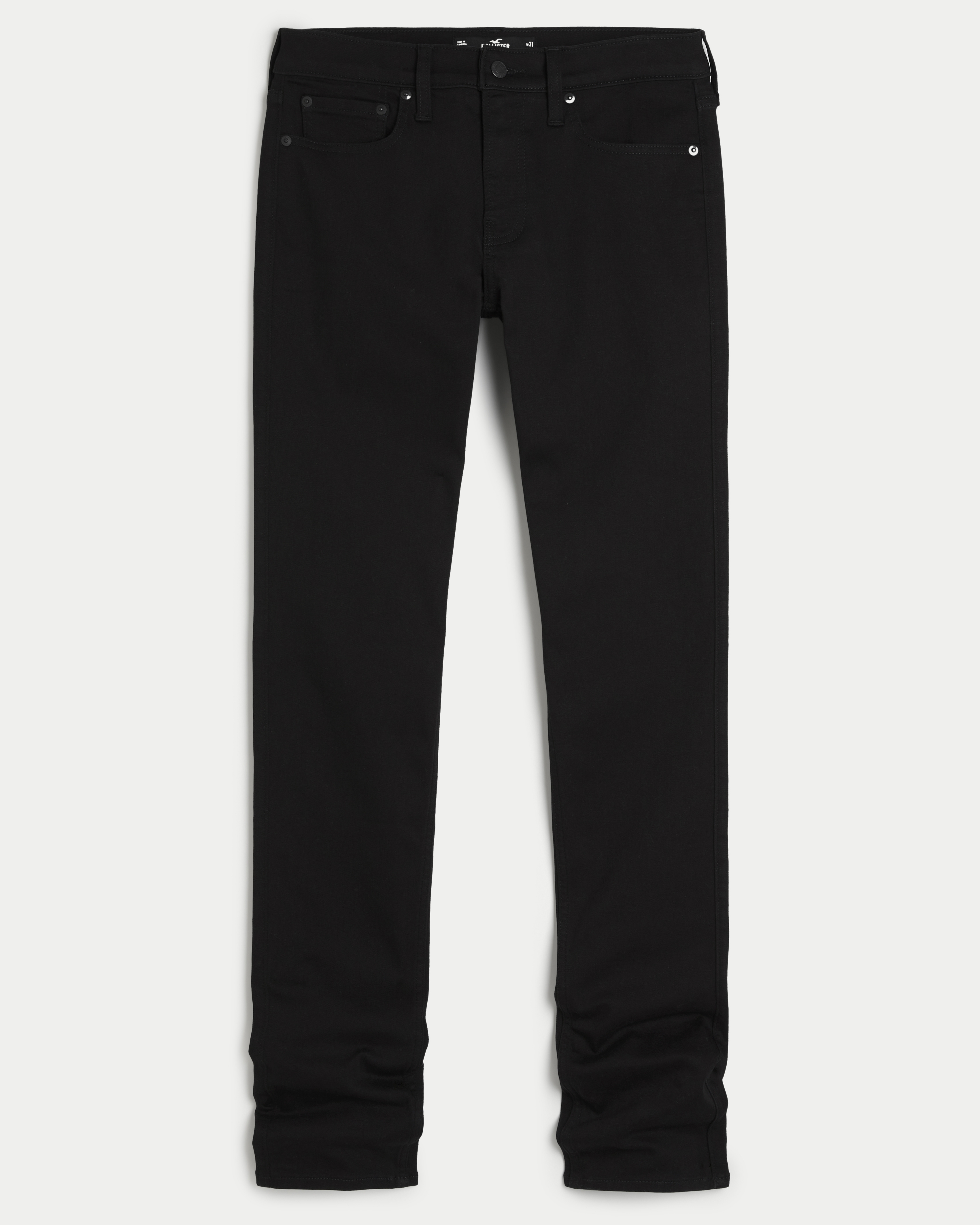 Black No Fade Stacked Skinny Jeans