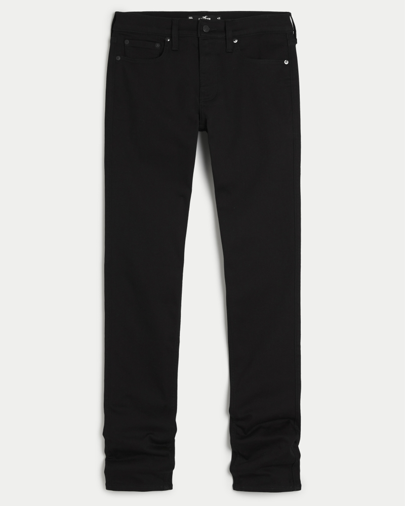 Black No Fade Stacked Skinny Jeans