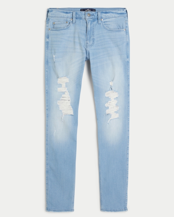 Hollister Stretch jeans blauw casual uitstraling Mode Spijkerbroeken Stretch jeans 