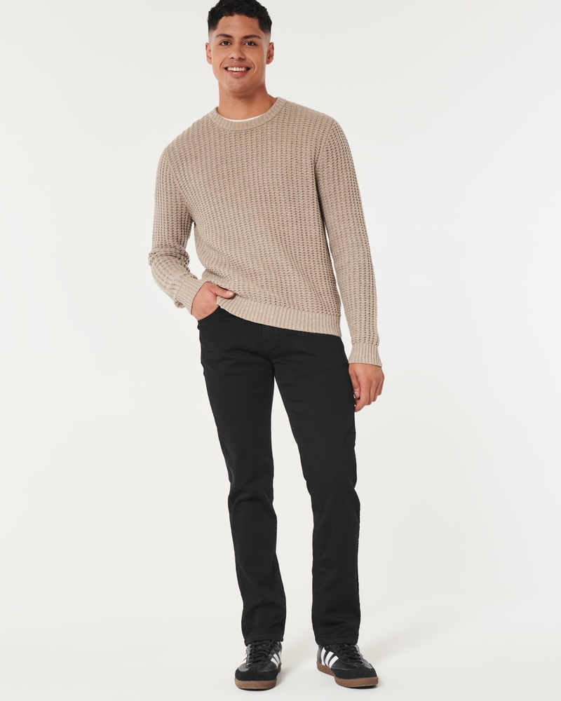 Men's Dark Wash Just Like Knit Slim Straight Jeans