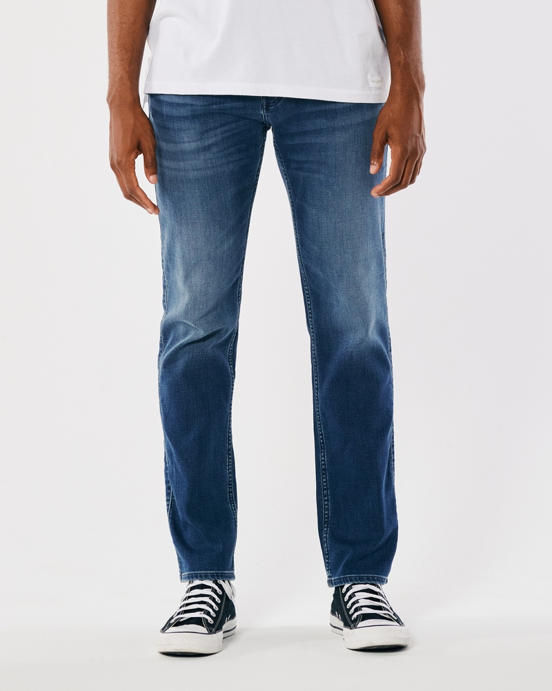 Men's Just Like Knit Medium Wash Slim Straight Jeans, Men's Bottoms