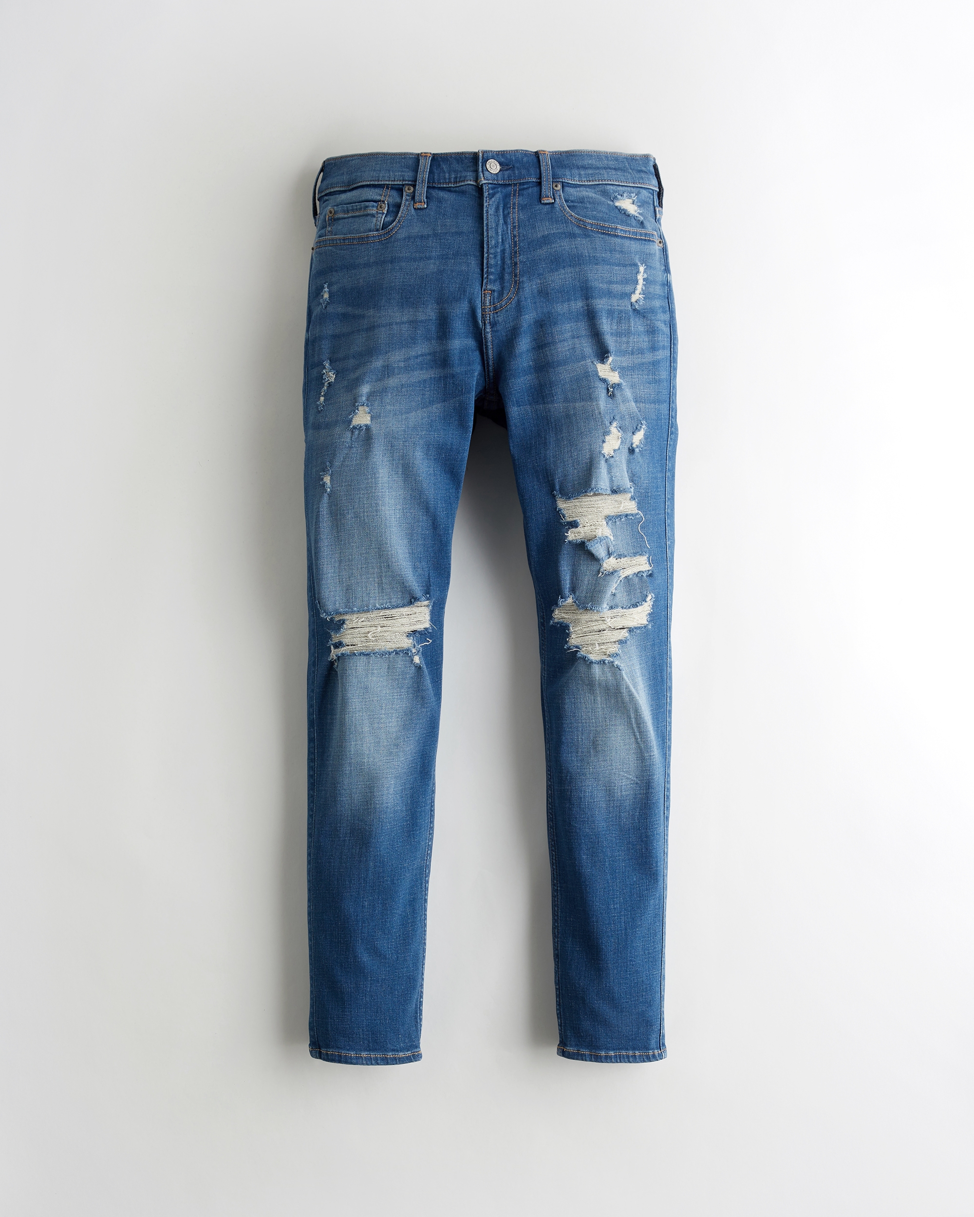 hollister knee ripped jeans