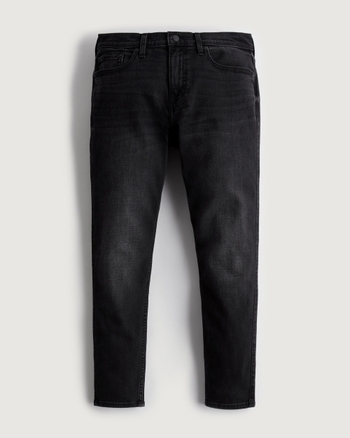 Men s Black Crop Taper Jeans Men s Sale HollisterCo